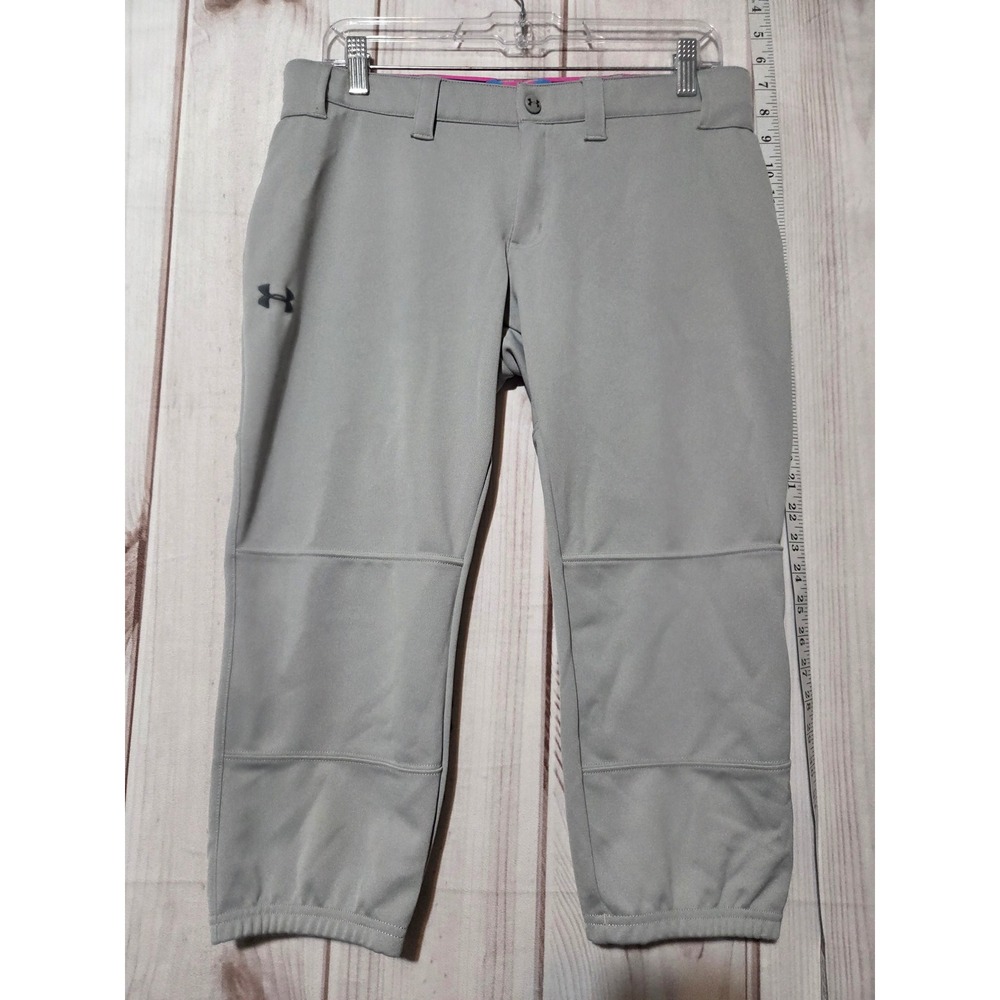 Under Armour Girls Softball Baseball Pants Grey Youth M 160/66A